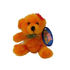 Sugar Loaf Bean Bags Orange Bear Plush 6" Stuffed Animal